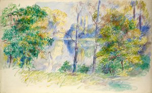 View of a Park av Pierre Auguste Renoir